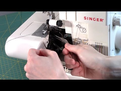 How to thread Singer Overlocker / Serger 14SH754: from scratch