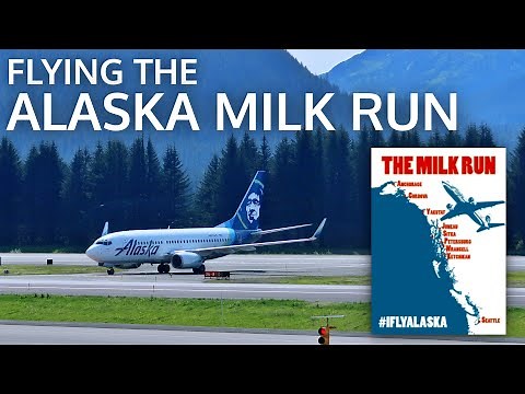 Flying the FULL Alaska Milk Run! Anchorage to Seattle w/6 STOPS!