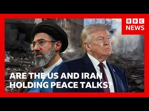 Donald Trump insists US is negotiating with Iran over an end to war | BBC News