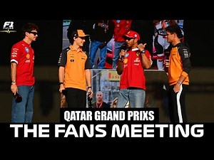 McLaren Drivers Norris, Piastri & Ferrari Hamilton, Leclerc Hit the Fanzone Stage 🎤 | Qatar GP 2025