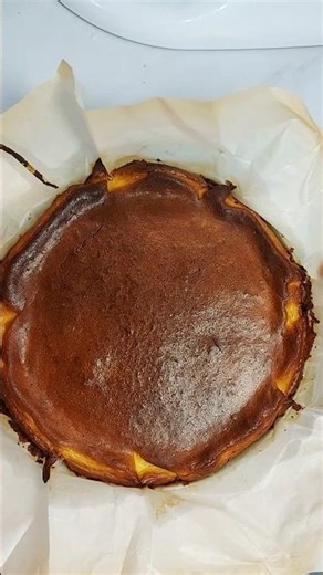 Easy Basque Burnt Cheesecake #cheesecakerecipe #cheesecake #basqueburntcheesecake