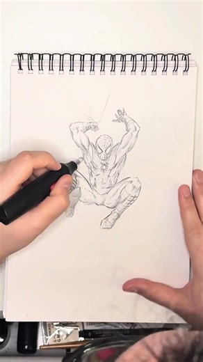 Spider-Man Sketch in 10 mins! #spiderman #comicartist #spidermandrawing