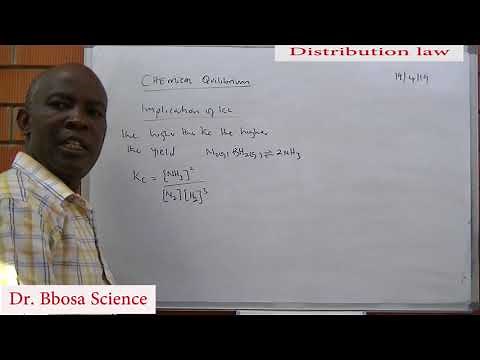 Chemical equilibrium and equilibriun constant Kc by Dr Bbosa Science