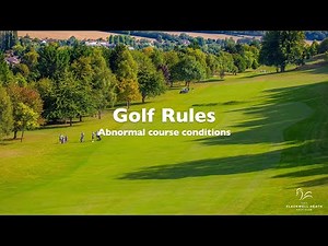 Golf Rule 16.1 Abnormal course conditions