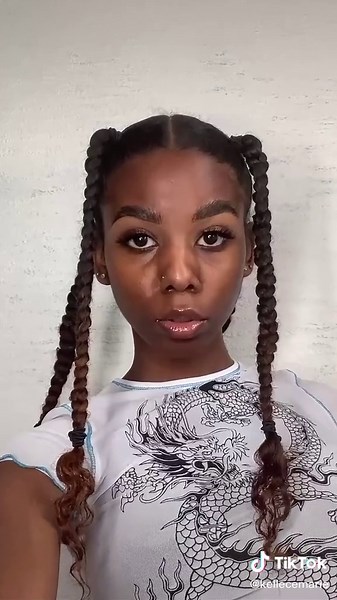 Four Braid Hair Tutorial for Curly Hair