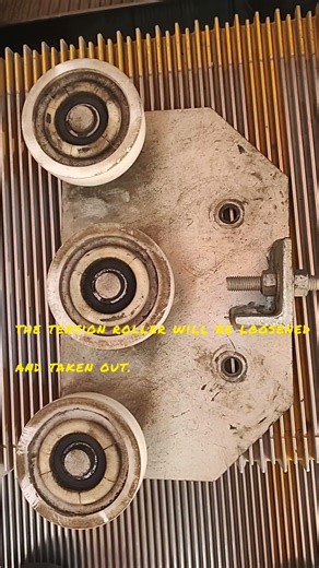 Escalator Tension Roller Replacement | Entry Cover Boot Removal Process #escalator #carlift