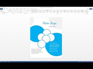 Ms word poster tutorial