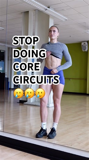 If you’re still doing random core circuits, no wonder you don’t have abs 😅 #core #coreworkout