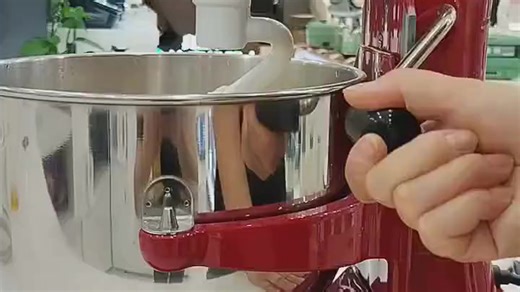 【厨电推荐】KitchenAid凯膳怡【政府补贴】厨师机进口7QT大容量升降式全自动和面搅拌机家用商用珠光红5KSM7580XCCA