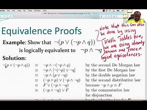 MAT 160 Section 1.3 Propositional Equivalences