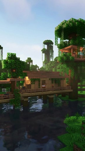 Minecraft Jungle House #minecraft #minecraftbuilding #timelapse #cinematic