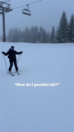How do you parallel ski? 🎿