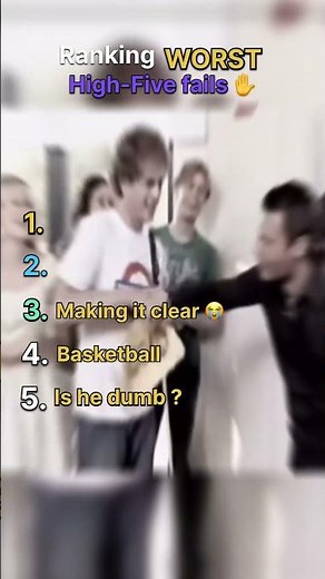 WORST High-five Fails😭 #ranking #highfive #fails