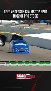Greg Anderson stole the top spot in Q2 of Pro Stock at the SCAG Power Equipment PRO Superstar Shootout, running a 6.511 at 211.13 mph. #FloDragRacing #PROonFLO | FloDragRacing