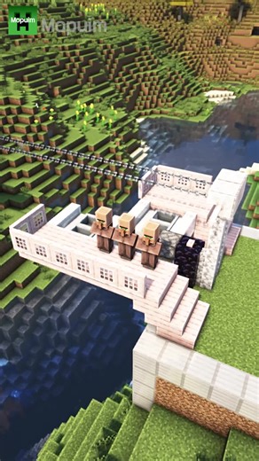 Awesome Cable car in Minecraft #Minecraft #minecrafttips #minecrafttutorial #viral