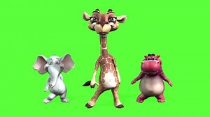 Super Cute Animal Dance Animation Stock Footage Video (100% Royalty-free) 1094798703 | Shutterstock