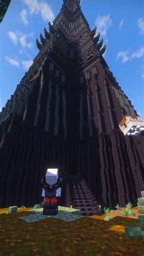 I built Isengard in Hardcore Minecraft (Full Vid coming soon) #lotr #minecraft #gaming
