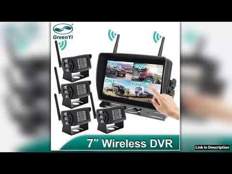 7 AHD Digital Wireless Touch Screen DVR Record IR Night Vision Reverse Backup Camera 4CH WiFi