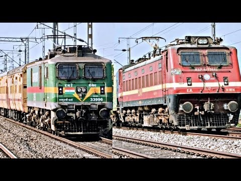 [100 in 1] ULTIMATE Epic Indian Railways Train Crossing Videos Mega Compilation Of Eastern Corridor