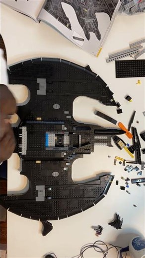 LEGO UCS Batwing Speed Build 🦇 Part 4 | Details & Left Ear #Shorts | AFOLCyril