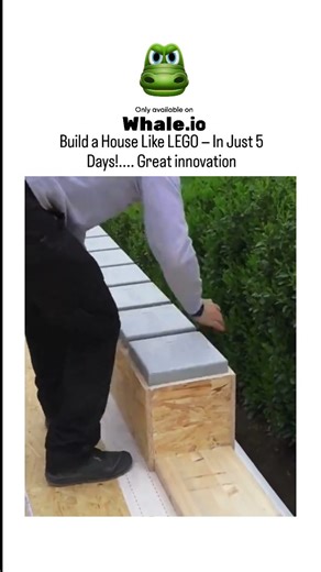 funflix on Instagram: "The post highlights the Gablok system, a Belgian innovation since 2019, where insulated wooden blocks stack like LEGO to assemble a two-story house in five days by just two people, as shown in the video demonstrating flat-pack shipping, no-cement assembly, and built-in insulation for energy efficiency. Gablok uses pre-cut, lightweight blocks filled with high-performance insulation, validated for structural stability and acoustics, enabling autoconstruction with spaces for 