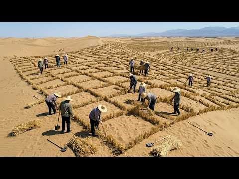 China Turns Millions Of Tons Of Straw Into A Weapon Against Desertification Without Planting Forests