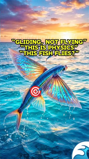 Swimming at high speed, jumping, and floating in the air that's the Flying Fish 🐟🐟