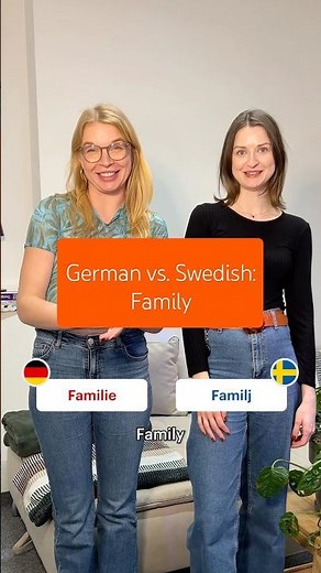 German vs. Swedish: Family vocabulary 🏡