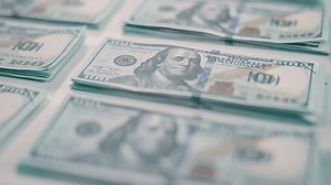 Dollar, currency and credit with cash bills | Premium Stock Video Footage