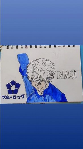 Drawing Seishiro Nagi from Blue Lock ⚽🔥 | Anime Sketch Timelapse