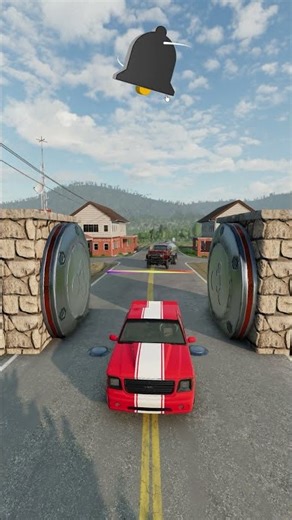 Fuel Truck Gets Crushed | BeamNG Drive #beamngdrive #shorts