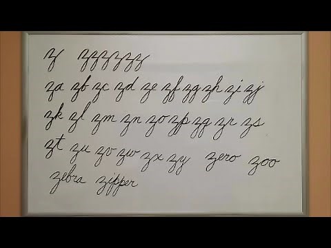 How to Connect Cursive Z - American Handwriting