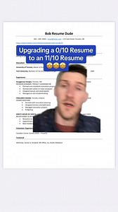 39K views · 65 reactions | #greenscreen Your resume might not be a 0/10 but these tips will get you to an 11/10 no matter where you re at! Check out my free resume writing course on YT! #resume #career #jobsearch #learnonfacebook | Richard Rose | Facebook