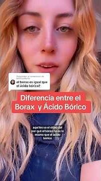 No confundan el Bórax con Ácido Bórico, aquí las diferencias. No olviden seguirme también en TikTok