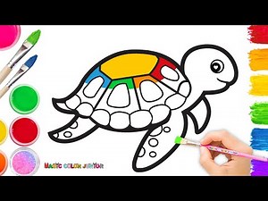 How to Draw a Sea Turtle | Easy Drawing & Painting | Step By Step