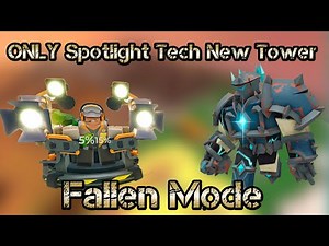 Only Spotlight Tech New Tower Solo Fallen Mode Roblox Tower Defense Simulator