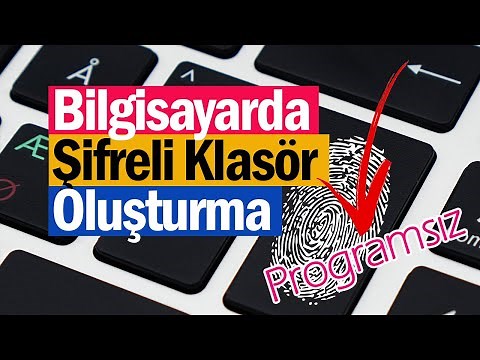 Bilgisayarda Şifreli Klasör Oluşturma! | Programsız!