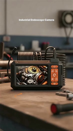 Can’t see inside pipes or engines? This 1080P endoscope camera with adjustable lights is your solution!#endoscope #tools #fyp #borescope #spotlightfinds