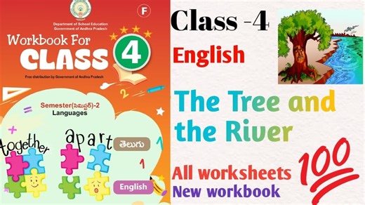 4th Class English workbook 8th Lesson " The Tree and the River "