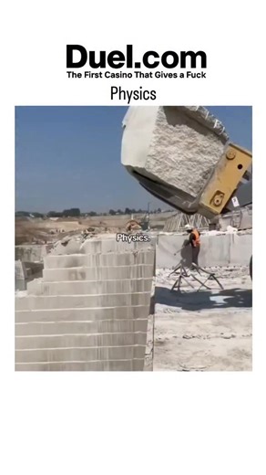 FullOnFunny on Instagram: "This 61-second video compilation showcases seven everyday physics phenomena, including high-pressure water jets eroding marble in a quarry (demonstrating Bernoulli's principle for fluid acceleration) and a tennis ball impact cleaning a dirt-covered racket via vibrational energy transfer. Key demos highlight friction reduction, such as dry ice sublimating into a gas cushion for smooth gliding across sand (supported by studies on phase-change levitation in the Journal of