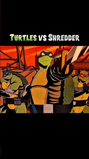 Turtles vs Shredder #tmnt #shredder