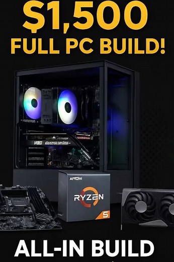 $1500 PC BUILD! HIGH QUALITY GAMING AND VIDEO EDITING: https://pcpartpicker.com/list/r6VKLc