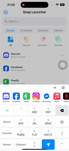 Open any app with T9 dial pad,the fastest launcher ever!#tech #ios #app