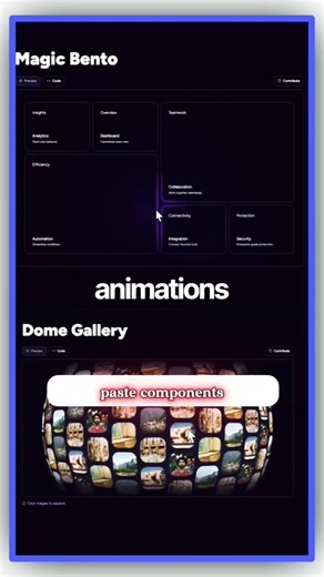 3D React Components Library for Developers.
