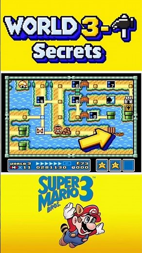 🔨 World 3 Hammer & Canoe Secret – Super Mario Bros 3