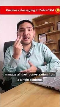 Centralise Communication with Zoho CRM's Business Messaging feature.