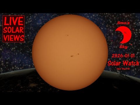 LIVE Solar Telescope View Before the Storm! (Battling gusty Winds)