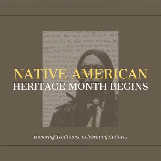 Native American History Month.