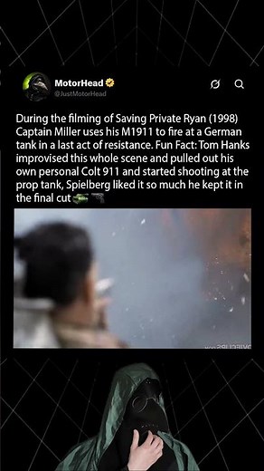 In Saving Private Ryan (1998), Tom Hanks did this to stop them