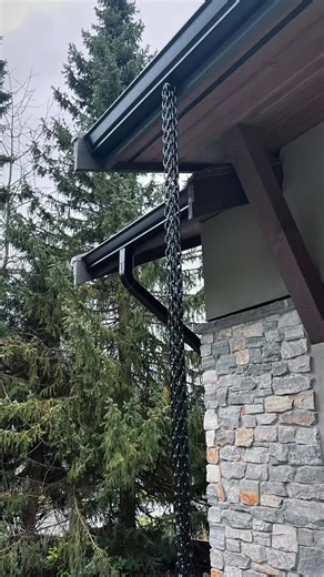 MIGHTY MOE GUTTERS & EXTERIOR on Instagram: "✨✨Where European craftsmanship meets sculptural water movement.✨✨ At Mighty Moe Gutters & Exterior, we collaborate with interior designers, architects, and custom home builders who understand that the most memorable homes are defined by their details. By integrating European gutter systems with a rain chain, we transform rainwater management into an intentional design element—one that complements clean lines, curated materials, and cohesive architectu